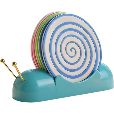 Sottobicchieri divertenti a forma di animale, set da 1 - Blu