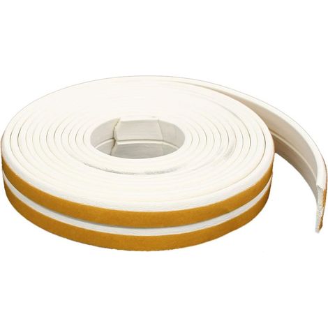 2.5M 8.2 Fuß EPDM-Schaumgummi-selbstklebender Dichtungsstreifen des Dichtungsstreifens Weiß 2pcs ...