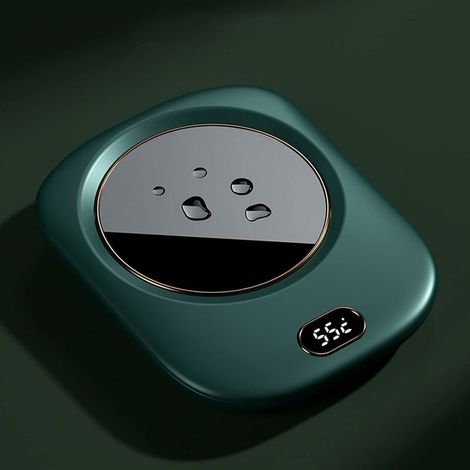 Chauffe Tasse Usb, Tasse Chauffante Usb, Mug Chauffant Warmer, Chauffe Mug Main Tasse Electrique Usb Bureau Original, Electrique Chauffe Tasse De Cafe Vert ( Sans Tasse) (1/5)