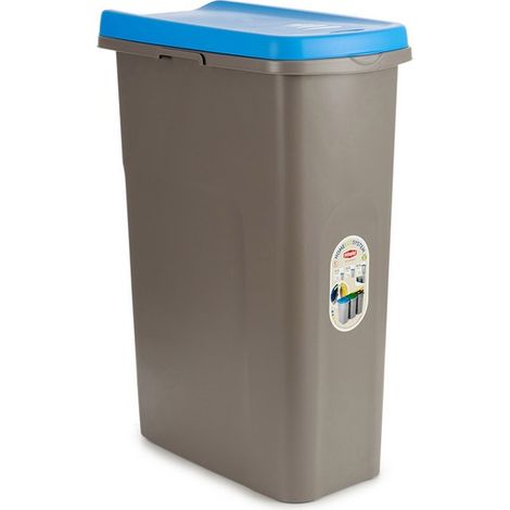 Pattumiera Home Eco System Gr/Blu L 40 Stefanplast (1/2)