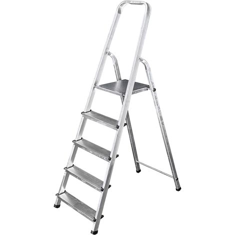 Escalera aluminio - 7 peldaños - 2,35 m (1/2)