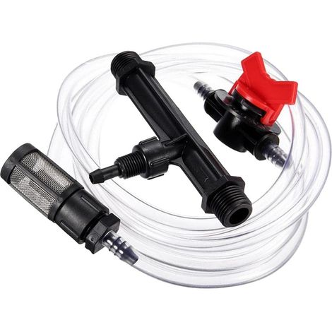 Injecteur engrais venturi 3/4" - Lot 1 - Avec filtre débit réglable 9-92 L/h - Kit tube irrigation Aucuneary (1/4)