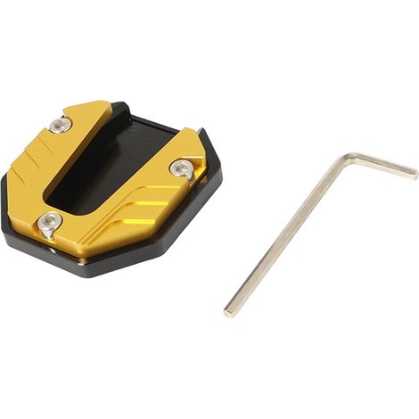 (Jaune) Rallonge de béquille universelle pour scooter, moto et vélo, support latéral antidérapant, agrandit la puissance maximale (1/4)
