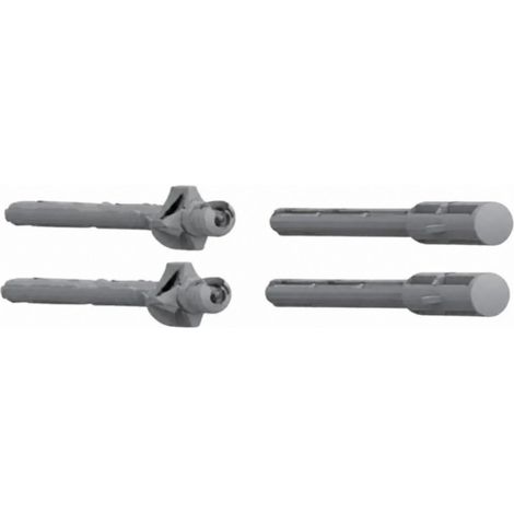 Siamp – Vis d'actionnement et fixation 2+2 pour plaque de commande WC – Dimensions 160 x 8 mm – Pour montage en milieu humide