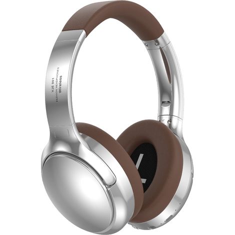 Casque antibruit sans fil Bluetooth supra-auriculaire, 60 heures d'autonomie, oreillettes confortables, idéal pour la maison, le bureau et les voyages. (1/4)