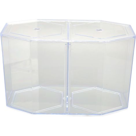 Boîte d'élevage de poissons d'aquarium, boîte d'isolement octogonale transparente multifonctionnelle pour l'élevage de poissons (1/5)