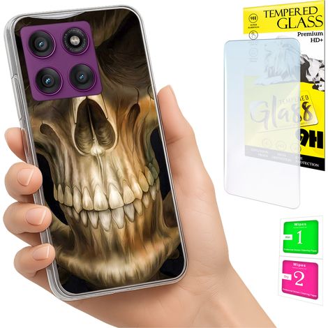 Funda para Motorola Edge 60 Pro con carcasa trasera y cristal 9H. (1/5)