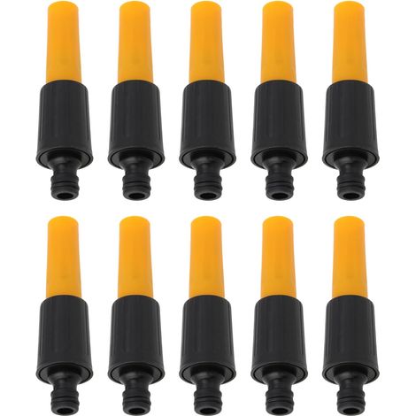 10Lot Pistolets Pulvérisateurs de Jardin Buse de Pulvérisation Tête de Pulvérisation Connecteur Mâle Réglable Tuyau Verrouillage pour Arrosage des Plantes Douche Lavage (1/5)