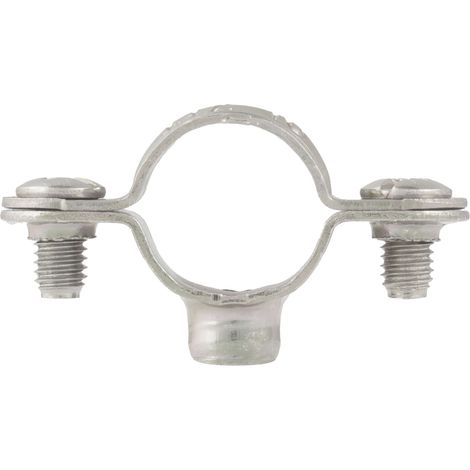 Collarín simple Atlas de acero galvanizado blanco - M7x150 - Ø 25 mm - Caja de 100 - SCELL-IT - CS25