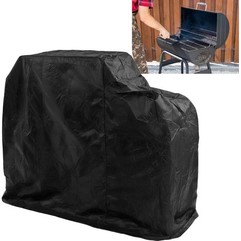 Housse de barbecue imperméable et résistante au soleil, housse de protection à cordon coupe-vent et anti-poussière (1/5)