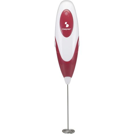BEPER 90.349 Frullino Montalatte con Frusta in Acciaio inossidabile, Cappuccinatore Manuale (1/5)