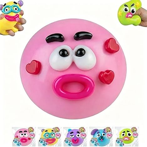 NOUVEAU Smushers Squishy Smushers Chien Quirky à Visage Échangeable - Rose - 777cm