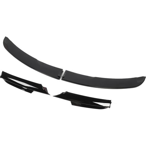 4x Becquet Avant Lèvre Haute Dureté Kit Carrosserie pour Série 3 E90 E91 M-Sport 2005-2008 Noir Brillant (1/5)