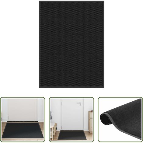 vidaXL Paillasson en polypropylène - Paillasson Noir 80x120 cm (1/5)