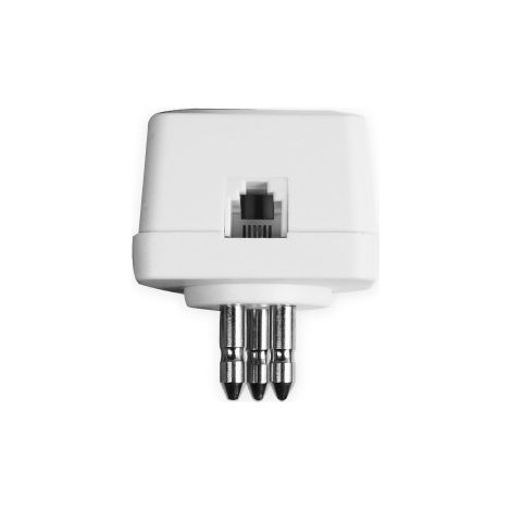 Ekon ECTELFIXADSL3P changeur de genre de câble 2x Terminal plug RJ11 Blanc
