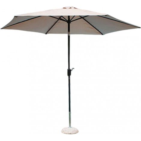 Ombrellone da Giardino Ø3 m Palo Ø38 mm Poly Eco in Acciaio Antracite (1/3)