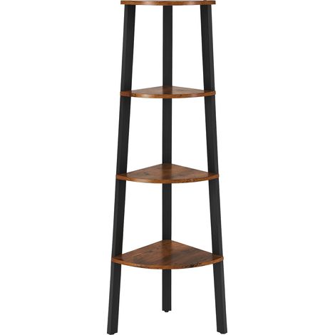 Dunkelbraunes Bücherregal für das Wohnzimmer BEGRYF 34x34x125