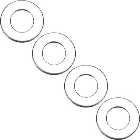 110 pièces rondelles plates en acier inoxydable norme impériale, assortiment de rondelles plates avec boîte (1/5)