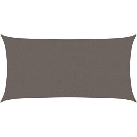 vidaXL Vela Parasole 160 g/m² Antracite 2,5x5 m in HDPE