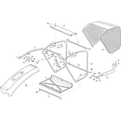 FIANCATA SX CESTO KIT VRN ORIGINALE STIGA - 118830499/0