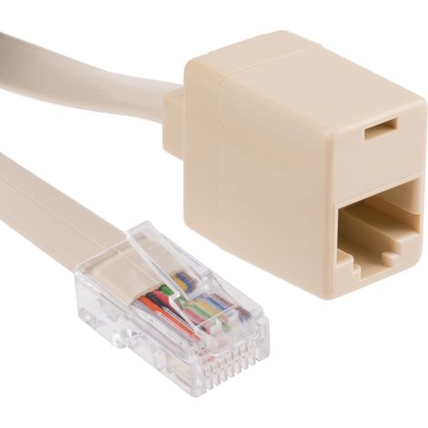 Extension RJ45 Femelle, RJ45 Mâle cat. 3 RS PRO, ports ( Prix pour 1 ) (1/3)
