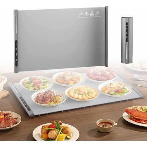 Plaque chauffante électrique enroulable, 250 W, minuterie intégrée, pour une utilisation sur table et dans la cuisine domestique.-AquaForge (1/5)