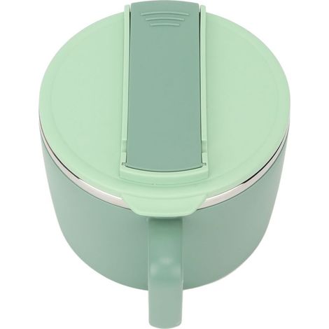 Bol à nouilles avec baguettes et fourchette-cuillère, 1200 ml, acier inoxydable 304, pot à ramen portable, couvercle de bureau. (1/5)