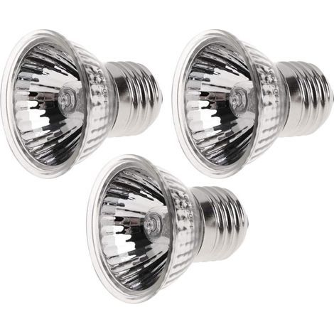 Reptiles Amphibiens Lampes Chauffantes 3 Pièces 75W Lampe Chauffante en Céramique UVA UVB Lampe Solaire à Spectre Complet E27 110 250V Tortue Lézard (1/5)
