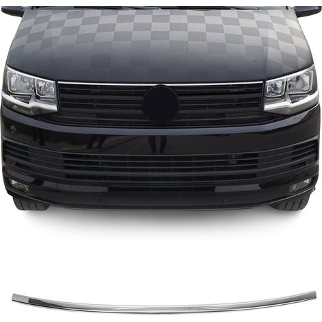 Moulure de capot avant pour VW T6 Transporter tout 2015-2019 acier inox chromé