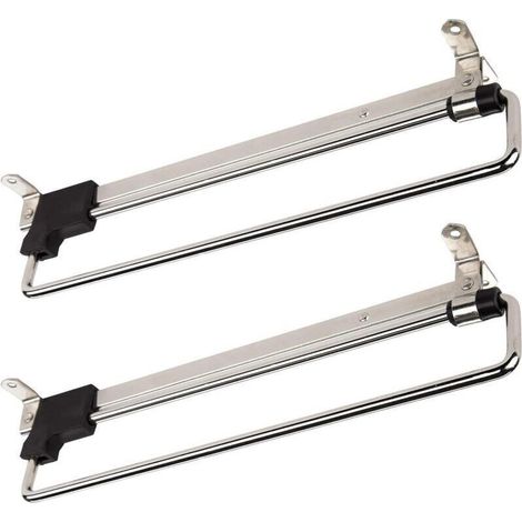 2 x Sliding Clothes Rails - Telescopic Clothes Racks - Pull-Out Clothes Rails - 300 mm (1/3)