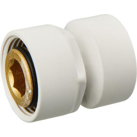 Duo-Plex-Verbinder für Stahlrohr GW1/2" x GWM22 x 1,5" weiß Luxrad 2 Stück