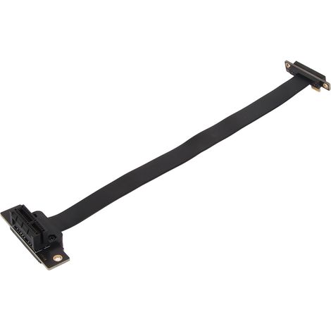 PCIe 3.0 1x-Verlängerungskabel mit zwei 90°-Winkeln, Riser-Karte und 30 cm / 11,8 Zoll Flachbandkabelverlängerung (1/5)