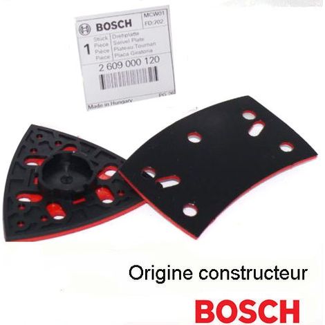 Bosch – Sabot de ponçage 93mm pour PSM 160 et Ventaro – Plateau abrasif pour bois dur – Technologie de ponçage efficace