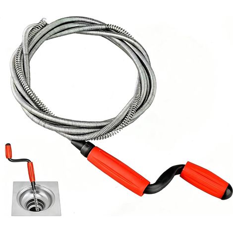 Furet Deboucheur Canalisation,5m x 6mm Deboucheur Evier Universelle (1/5)