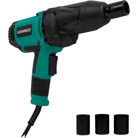 Vonroc – Clé à choc 950W – Couple 600Nm – Mandrin carré 1/2' – Vitesse 2300 tr/min – Livrée avec 4 douilles en acier chrome-vanadium (1/5)