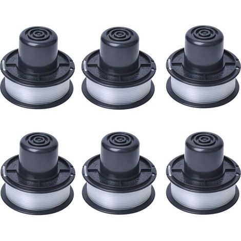 A6226 Fadenspule kompatibel mit Auftipp Automatik-Rasentrimmer GL250 / GL310 / GL360 / GL360SB mit 6 m Faden, 6er-Pack - Crezuo