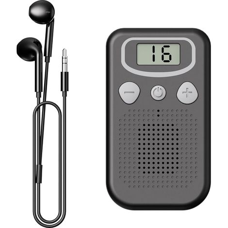 Appareils auditifs pour seniors, amplificateur de son portable avec écouteurs, Pocket Talker, perte auditive (1/5)