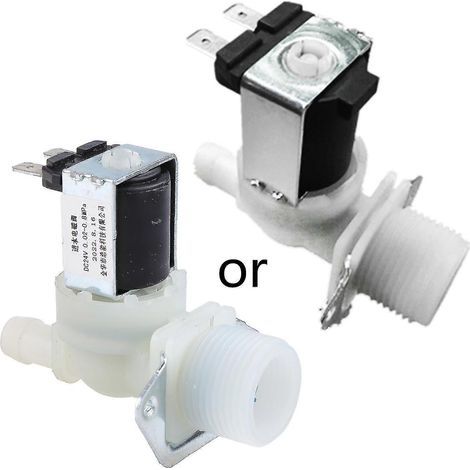 Électrovanne d'eau améliorée 3/4 x 12, vanne de régulation du débit d'eau pour machine à laver 24V (1/5)