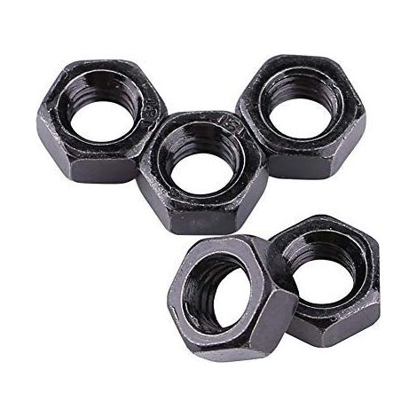 Écrous Hexagonaux DIN934 M3 Noir Zinc Plaqué 100pcs (1/5)