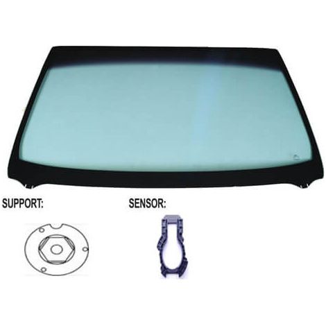 Pare-brise avant teinté vert accoustique pour capteur Ford Fiesta MK6 phase 2 2012-2017