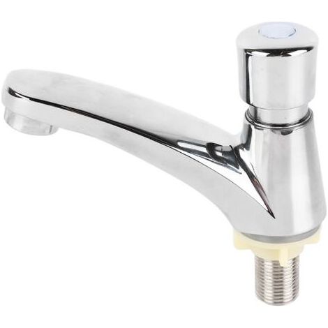 Robinet Temporisé - Cuivre - Pour Cuisine et Salle De Bain - Débit Eau Froide - Fermeture Automatique - 1 Pièce (1/5)