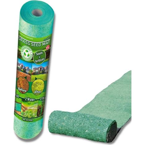 Grass seed mat with seeds and fertilizer (1/5)