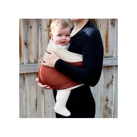 1 Pice Caramel Porte Bb, Porte-bb Naissance Confortable Extremement Doux Pour Nouveau-n, Sling Bb Enveloppant Ergonomique Physiologique Pour Avec (1/5)