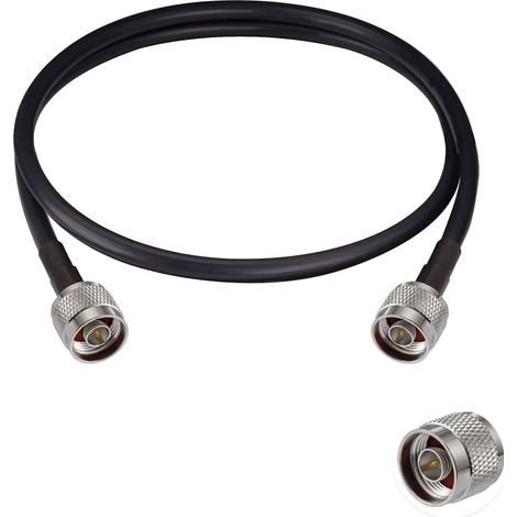 N Mâle à N Mâle Câble Coaxial à Faible Perte RG58 3FT/1M pour 3G 4G 5G LTE Antenne Radio GPS WiFi (1/3)