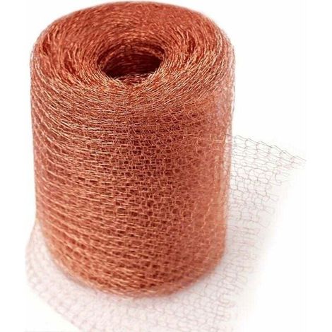 Grillage Anti Rongeur de Haute Qualité, 100% Cuivre Anti Limace Escargot Souris Rat Oiseaux Nematodes Ferramol, Filet de Cuivre Tricot pour l'intérieur, Le Jardin(6 Mètres) (1/5)