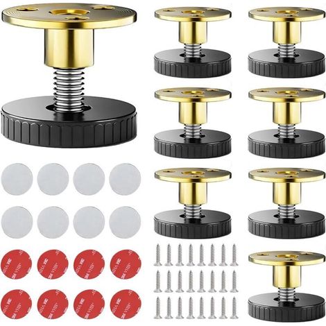 Verstellbare Möbelfüße, 33-40 mm, kratzfeste Nivellierfüße, für Schränke, Bettbeine, Tische, Sofas (1/4)