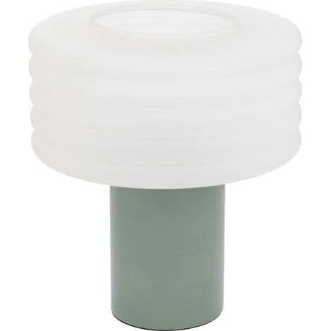 Lampe à Poser en Verre "Asti" 36cm Vert Tilleul (1/5)