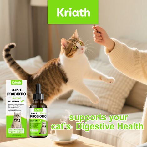 Pet 3-in-1 Probiotic Drops - Supports Gut Balance, Comfortable and Easily Absorbed - 60ml (1/5)