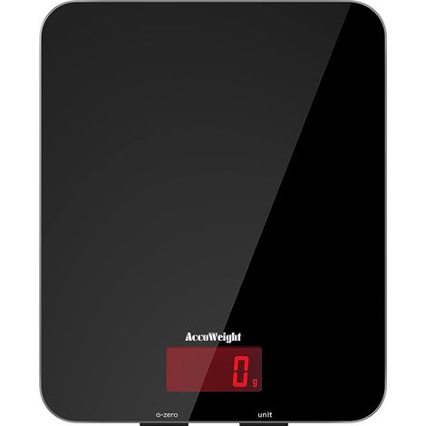 Balance de cuisine rectangulaire en verre 5 kg IC-201