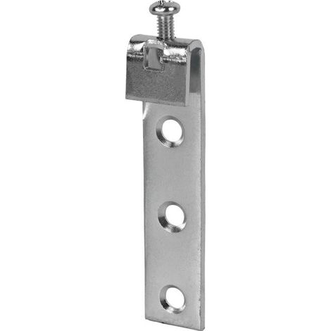 Pack 100 unidades gancho colgador zincado con tornillo regulador